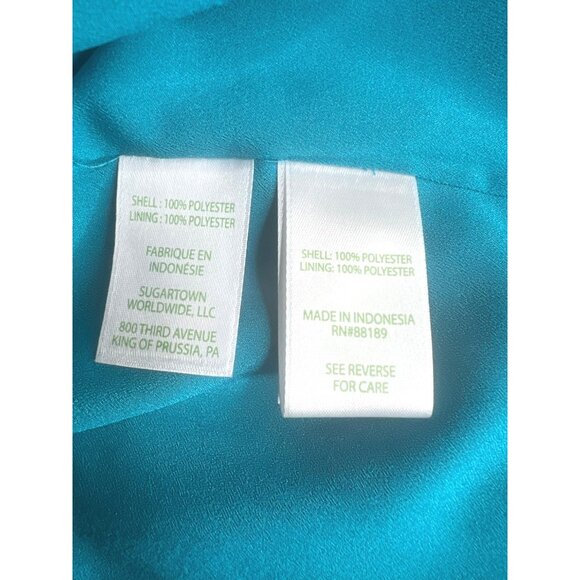 Lilly Pulitzer Blakelynn Elbow Sleeve Top Blue Rhapsody Size 6 - Picture 15 of 16